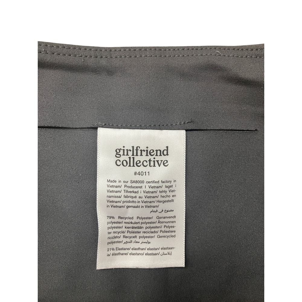 Girlfriend Collective High Rise Bike Shorts‎ Activewear Athletic Gray - Picture 2 of 4